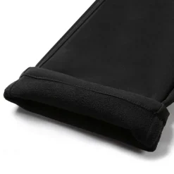 Men's Fleece Lined Pants Waterproof Hiking Pants Trousers Softshell Pants Winter Outdoor Thermal Warm Windproof Breathable Elastic Waist Fleece Bottoms Army Navy Grey Black Hunting Fishing Skiing