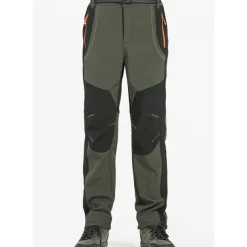 Men's Fleece Lined Pants Waterproof Hiking Pants Trousers Softshell Pants Winter Outdoor Thermal Warm Windproof Fleece Lining Pants / Trousers Bottoms Army Green Gray Black Hunting Fishing Climbing