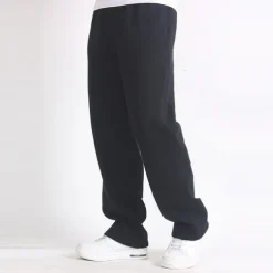 Men's Fleece Pants Sweatpants Joggers Trousers Straight Leg Sweatpants Elastic Waist Straight Leg Solid Color Plain Breathable Comfortable Full Length Sports Outdoor Daily Wear Casual / Sporty
