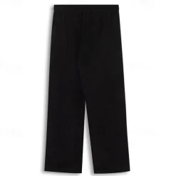 Men's Fleece Pants Sweatpants Joggers Trousers Straight Leg Sweatpants Elastic Waist Straight Leg Solid Color Plain Breathable Comfortable Full Length Sports Outdoor Daily Wear Casual / Sporty