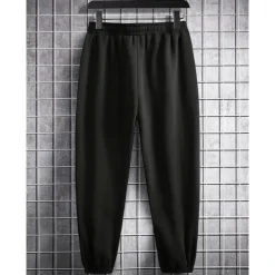 Men's Fleece Pants Sweatpants Joggers Trousers Pocket Plain Comfort Breathable Outdoor Daily Going out Fashion Casual Black Grey