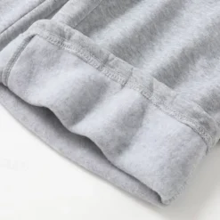 Men's Fleece Pants Sweatpants Joggers Trousers Cargo Sweatpants Drawstring Elastic Waist Multi Pocket Solid Color Windproof Outdoor Full Length Casual Daily Fashion Streetwear Loose Fit Black White