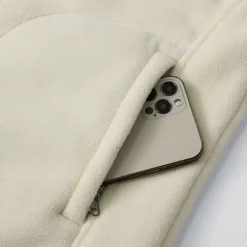 Men's Fleece Vest Vest Polar Fleece Gilet Daily Date Vacation Fashion Casual Fall & Winter Pocket Polyester Thermal Warm Comfortable Plain Zipper Stand Collar Regular Fit Black Dark Blue Dark Gray