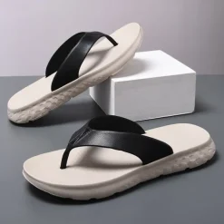 Men's Flip Flops - Durable EVA Sole with Comfortable Straps for Beach, Pool and Casual Summer Wear