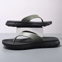Men's Flip Flops - Durable EVA Sole with Comfortable Straps for Beach, Pool and Casual Summer Wear