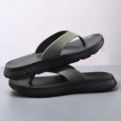 Men's Flip Flops - Durable EVA Sole with Comfortable Straps for Beach, Pool and Casual Summer Wear