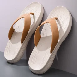 Men's Flip Flops - Durable EVA Sole with Comfortable Straps for Beach, Pool and Casual Summer Wear