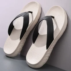 Men's Flip Flops - Durable EVA Sole with Comfortable Straps for Beach, Pool and Casual Summer Wear