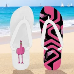 Men's Flip-flop Sandals with Goose Design and Rope Pattern – Laid-back Beach Style for Men during Beach Outings and Summer Activities