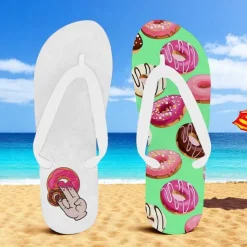 Men's Flip-flop Sandals with Goose Design and Rope Pattern – Laid-back Beach Style for Men during Beach Outings and Summer Activities