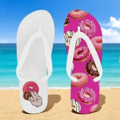 Men's Flip-flop Sandals with Goose Design and Rope Pattern – Laid-back Beach Style for Men during Beach Outings and Summer Activities