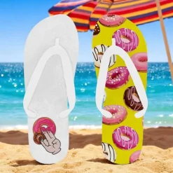 Men's Flip-flop Sandals with Goose Design and Rope Pattern – Laid-back Beach Style for Men during Beach Outings and Summer Activities