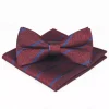 Men's Floral Bow Tie and Pocket Square Set – Elegant Printed Design, Formal Tuxedo Accessory for Weddings, Parties, and Special Occasions