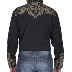 Men's Floral Graphic Prints Shirt Western Shirt Cowboy Shirt Long Sleeve Fashion Streetwear Designer Outdoor Daily Fall & Winter Turndown Print Button-Down Black Red Blue Green