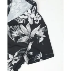 Men's Floral Shirt Camp Collar Shirt Short Sleeve Fashion Designer Casual Outdoor Casual Daily Spring & Summer Turndown Button-Down Black White Yellow Blue Purple