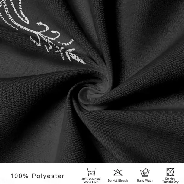 Men's Floral Shirt Western Shirt Cowboy Shirt Long Sleeve Vintage Western Style Outdoor Street Casual Daily Fall & Winter Turndown Buttons Print Black