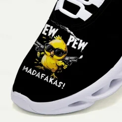 Men's Funny Graphic Print Flyknit Sneakers - Lightweight Breathable Casual Shoes for Running and Everyday Style