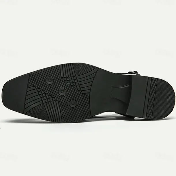 Men's Genuine Leather Open-Back Clogs & Mules - Comfortable Slip-On Formal and Casual Footwear