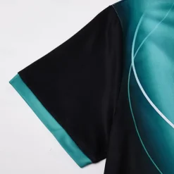 Men's Geometic Line Polo Short Sleeve Polo Shirts Collared Shirts Business Casual Outdoor Athleisure Daily Wear Pocket 3D Print Buttons Summer Lake blue Red Blue