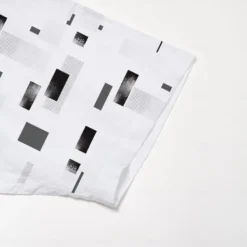 Men's Geometric Linen Shirt Casual Shirt Button Up Shirt Short Sleeve Daily Sports & Outdoors Outdoor Sports & Outdoor Office / Career Turndown Buttons Pocket White