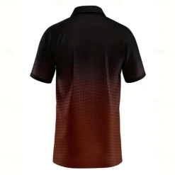 Men's Geometric Polo Short Sleeve Polo Shirts Collared Shirts Business Casual School Outdoor Athleisure Daily Wear 3D Print Summer Lake blue Sky Blue Purple