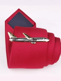 Men's Gold Plated Fork, Knife and Hammer Tie Clip - Unique and Stylish Design - Perfect for Weddings, Formal and Creative Occasions