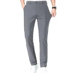 Men's Golf Pants Trousers Casual Pants Stretch Pants Pocket Plain Comfort Breathable Outdoor Daily Going out Fashion Casual Black Blue