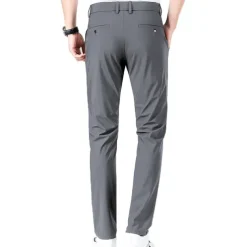 Men's Golf Pants Trousers Casual Pants Stretch Pants Pocket Plain Comfort Breathable Outdoor Daily Going out Fashion Casual Black Blue