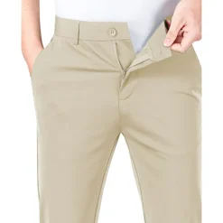 Men's Golf Pants Trousers Casual Pants Stretch Pants Pocket Plain Comfort Breathable Outdoor Daily Going out Fashion Casual Black Blue