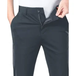 Men's Golf Pants Trousers Casual Pants Stretch Pants Pocket Plain Comfort Breathable Outdoor Daily Going out Fashion Casual Black Blue