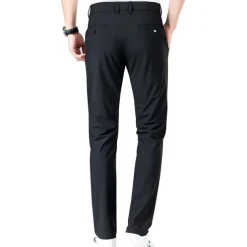 Men's Golf Pants Trousers Casual Pants Stretch Pants Pocket Plain Comfort Breathable Outdoor Daily Going out Fashion Casual Black Blue