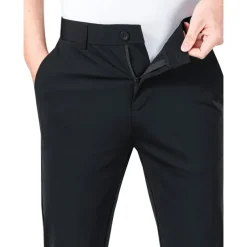 Men's Golf Pants Trousers Casual Pants Stretch Pants Pocket Plain Comfort Breathable Outdoor Daily Going out Fashion Casual Black Blue
