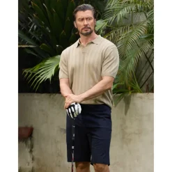 Men's Golf Polo Shirt Black Apricot Grey Short Sleeve Top Golf Attire Clothes Outfits Wear Apparel