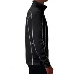 Men's Golf Polo Shirt Black Long Sleeve Top Golf Attire Clothes Outfits Wear Apparel