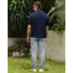 Men's Golf Polo Shirt Black Navy Blue Short Sleeve Top Golf Attire Clothes Outfits Wear Apparel