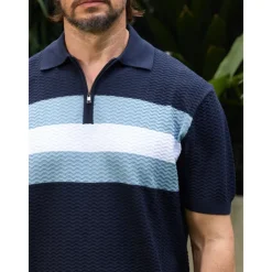 Men's Golf Polo Shirt Black Navy Blue Short Sleeve Top Golf Attire Clothes Outfits Wear Apparel