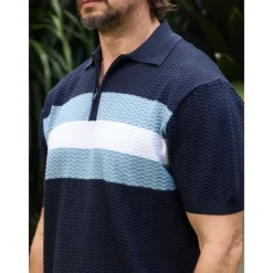 Men's Golf Polo Shirt Black Navy Blue Short Sleeve Top Golf Attire Clothes Outfits Wear Apparel