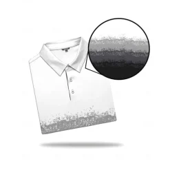 Men's Golf Polo Shirt Black Short Sleeve Top Golf Attire Clothes Outfits Wear Apparel