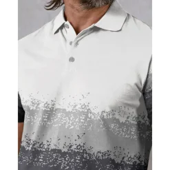 Men's Golf Polo Shirt Black Short Sleeve Top Golf Attire Clothes Outfits Wear Apparel