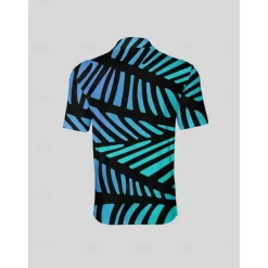 Men's Golf Polo Shirt Blue Short Sleeve Top Golf Attire Clothes Outfits Wear Apparel