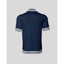 Men's Golf Polo Shirt Navy Blue Short Sleeve Top Golf Attire Clothes Outfits Wear Apparel