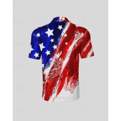 Men's Golf Polo Shirt Red Short Sleeve Top Golf Attire Clothes Outfits Wear Apparel