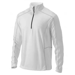 Men's Golf Polo Shirt White Long Sleeve Top Golf Attire Clothes Outfits Wear Apparel