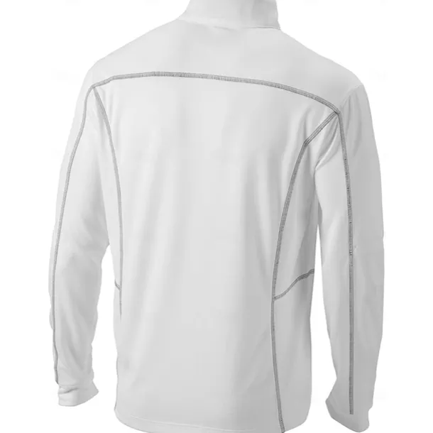 Men's Golf Polo Shirt White Long Sleeve Top Golf Attire Clothes Outfits Wear Apparel