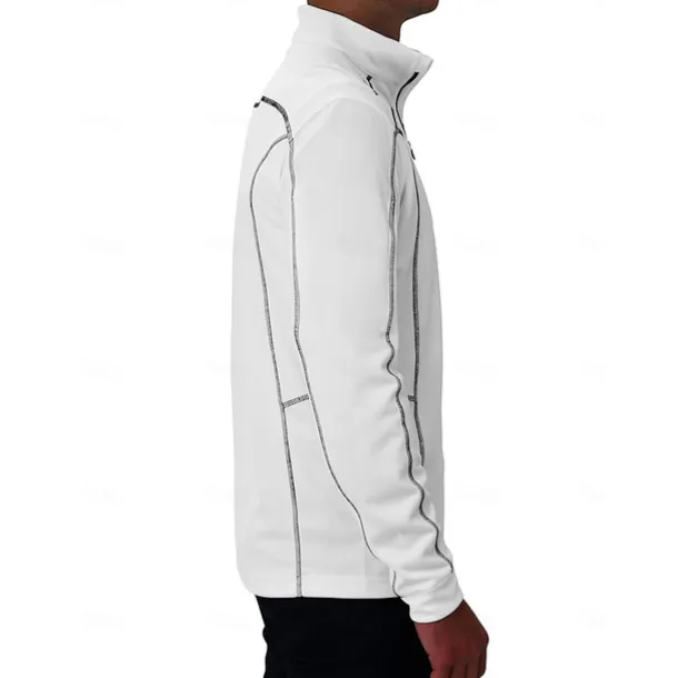 Men's Golf Polo Shirt White Long Sleeve Top Golf Attire Clothes Outfits Wear Apparel