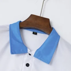 Men's Golf Shirt Golf Polo Work Casual Lapel Short Sleeve Basic Modern Color Block Patchwork Button Spring & Summer Regular Fit Black Dark navy Royal Blue Blue Orange Green Golf Shirt