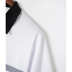 Men's Golf Shirt Golf Polos Shirts Work Casual Lapel Short Sleeve Basic Modern Striped Buttons Summer Regular Fit White Pink Red Royal Blue Green Khaki Golf Shirt