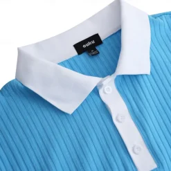 Men's Golf Shirt Knit Polo Work Casual Ribbed Polo Collar Classic Short Sleeve Basic Modern Color Block Ribbed Spring & Summer Regular Fit White Yellow Blue Green Gray Golf Shirt