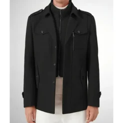 Men's Gothic Winter Jacket Peacoat Vacation Daily Fall & Winter Polyester Thermal Warm Wearable Outerwear Clothing Apparel Fashion Classic Plain Pocket Lapel Single Breasted