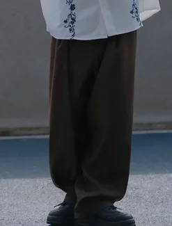 Men's Graduation Dress Pants Trousers Chinos Buttons Pocket Plaid Comfort Formal Party Work Fashion Classic Style Black Brown Micro-elastic